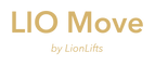 LIO Move by LionLifts logo in gold on black